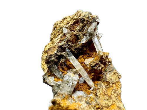 Cristalli quarzo limonite - xx,