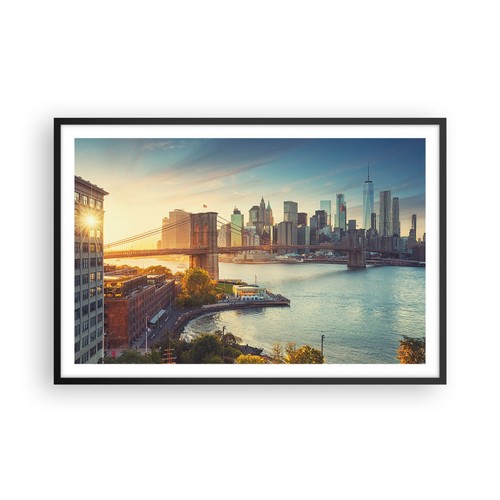 Poster 91x61cm new york ponte - 91x61cm,