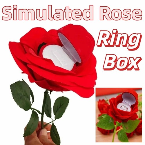 Romantica scatola anello fiore - anello,