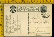 Guerra d' Africa Franchigia Posta Militare 123 S x Rende Cosenza pg 176
