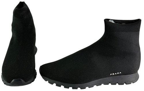 Sneakers alte uomo prada nere - sneakers,