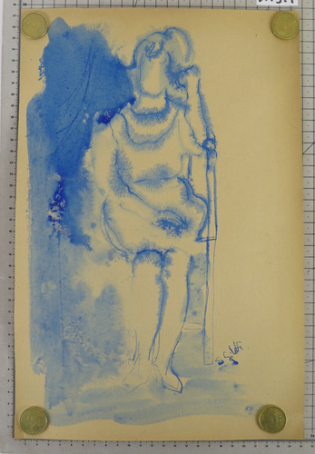 Dipinto acquerello carta - ad, su