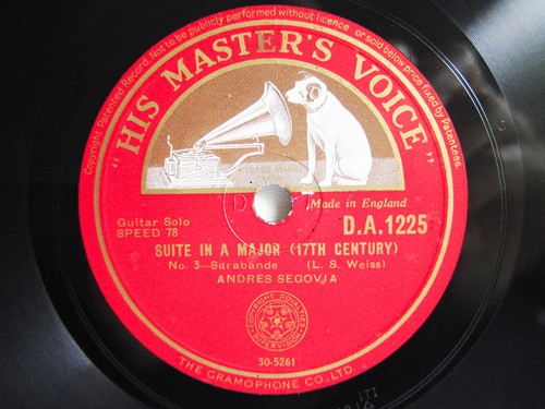 78rpm andres segovia - 78rpm,