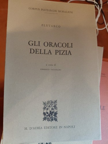 Plutarco gli oracoli - plutarco,