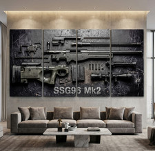 Fucile da cecchino smontato