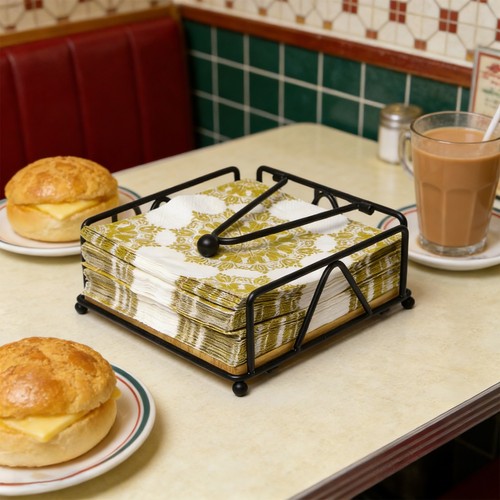 Square napkin holder table - square,