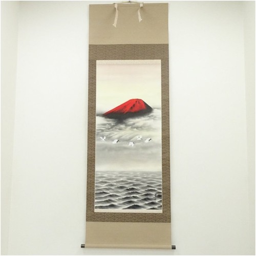 Dipinto giapponese seta con - dipinto,