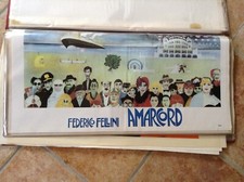 LOCANDINA ORIGINALE VINTAGE 35X70 AMARCORD FEDERICO FELLINI NUONA ROTOPRESS 