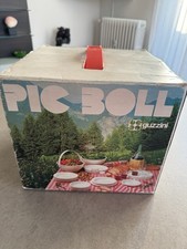 PIC BOLL GUZZINI PICNIC SET COMPLETO VINTAGE ANNI 70 ROSSO Pick Ball