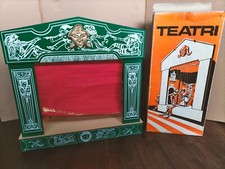 Teatrino in Legno TEATRI Sarzi Set per Marionette Vintage