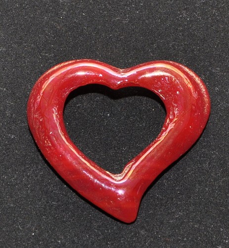 Ciondolo pendente cuore - , rosso