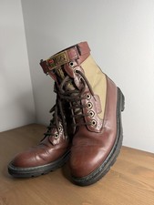 Stivali vintage Fila Trailblazer UK 6 EU 39 pelle marrone e tela made in Brazil