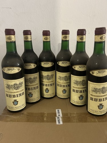 Bottiglie rubino 1970 - 6,