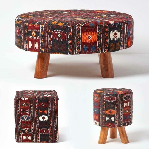 Pouf poggiapiedi kilim stile - pouf, e