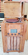 mobile da antiquariato con giradischi e radio antichi - anni '50 -