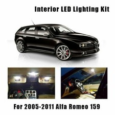 KIT LED INTERNI ALFA 159 SW CONVERSIONE COMPLETA + LUCI TARGA LED CANBUS 6000K