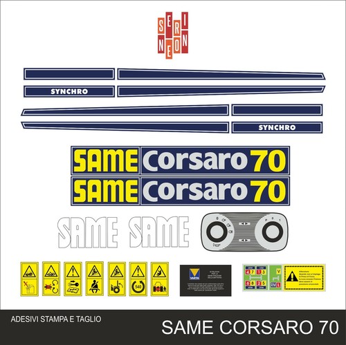 Kit adesivi stickers trattore - kit,