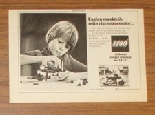 Rara Pubblicità LEGO Hobby Set 394 Harley Davidson 1000cc 1977