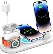4 in 1 Wireless Charger for iPhone, 4 in 1 Fast Charging Station Charger for Mag