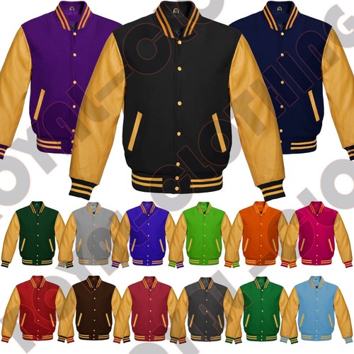 Giacca varsity vera pelle - varsity,