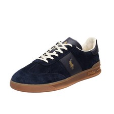 Ralph Lauren Heritage Aera - Sneakers Basse In Suede Blu - Taglia 44 [11 US 29.5