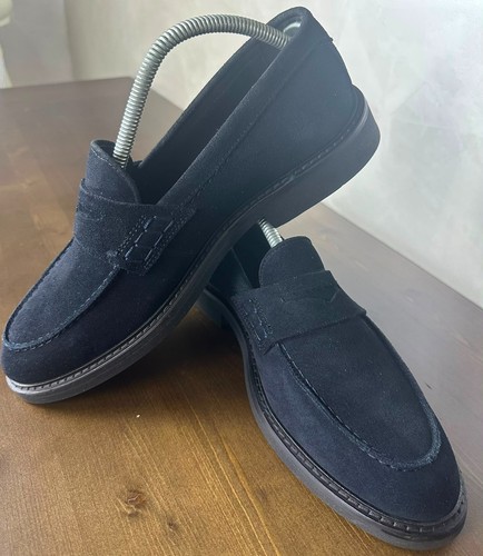 Massimo dutti dark blue suede - massimo,