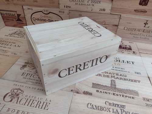 Cassetta porta vino legno - cassetta, in