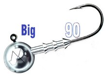 Mustad Big Game 90 - size #6/0 / jig heads / 7,5-35 g / 3 pezzi / teste jig