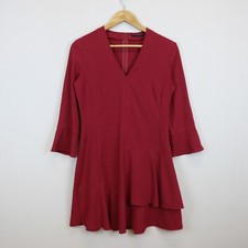 Vestito Sisley Taglia 40 Donna Logo Comodo Cotone Tinta Unita Pratico Woman