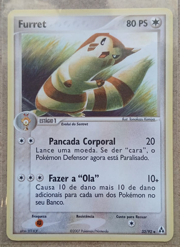 Pokémon furret 33 - [nm], [pt]