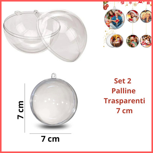 Set palline trasparenti - set, 2