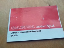 CAGIVA SX250 Manuale d'uso