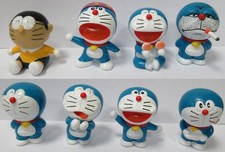 SET Mini 8 Figure 5cm DORAEMON Gatto Spaziale COLLEZIONE Nobita etc.