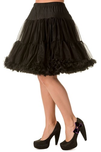 Sottoveste nera rockabilly - sottoveste,