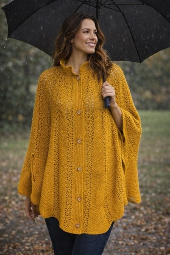 Poncho donna vintage fatto - , a