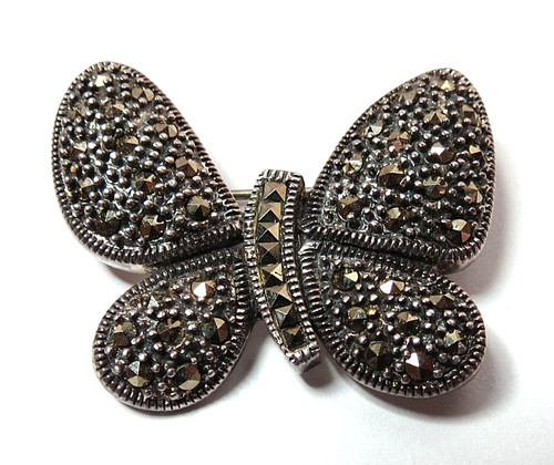 Spilla vintage farfalla - spilla,