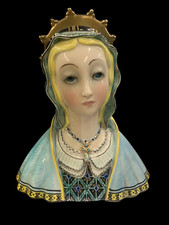 Ceramica Lenci Torino Madonna con corona dorata