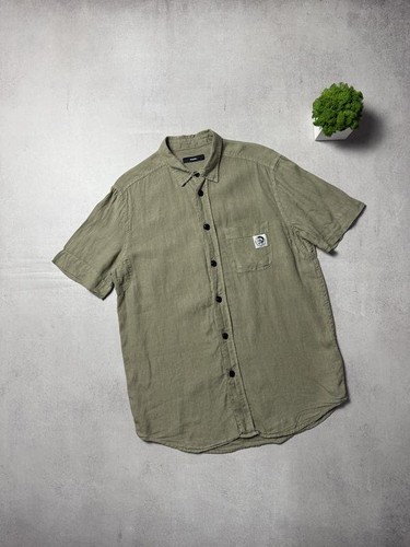 Shirt uomo diesel lino - uomo, kaki