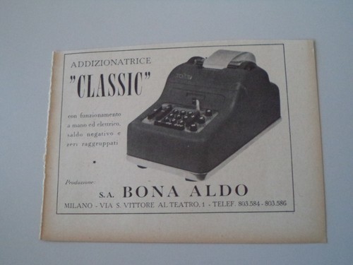 Advertising pubblicità 1953 - advertising,