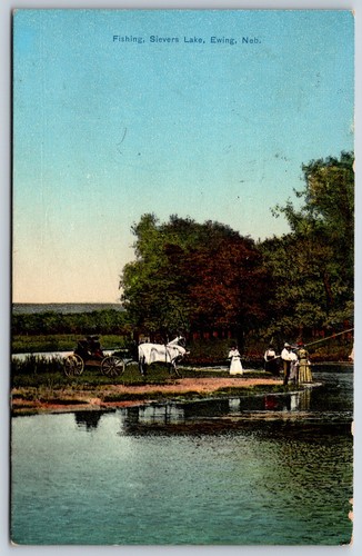 Cartolina pesca sievers lake - sievers,