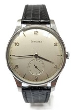 Orologio Longines jumbo stainless steel anni 50 stile calatrava mechanical watch