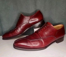 Scarpe eleganti L.F. Lidfort per Barney's pelle bordeaux Made in Italy US uomo 11