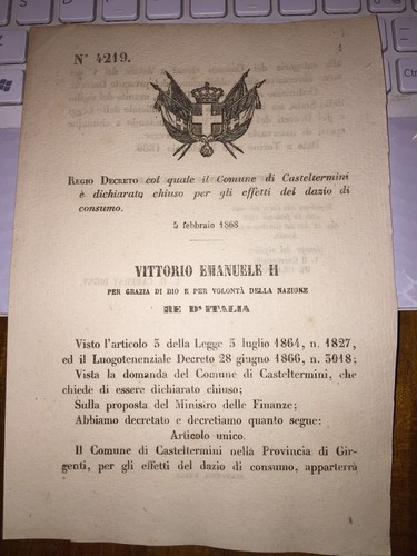 Regio decreto comune - regio, di