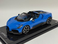 1/18 MR Collezione Bugatti W16 Mistral in Blu su base in Fibra di Carbonio BUG015C