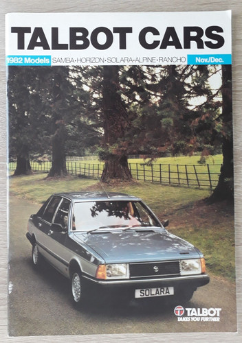 Brochure gamma talbot 1982 - brochure,