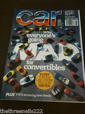 CAR MAGAZINE - CONVERTIBLES -