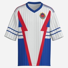 Jugoslavia - Maglia calcio retro jersey, 1990 away replica calcio
