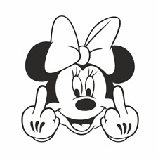 Adesivo auto divertente Minnie