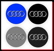adesivi Tipo AUDI solo logo per cerchi auto 4 PEZZI