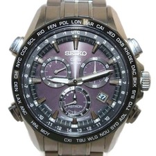 Orologio Uomo Seiko Astron GPS Solar Chronograph Titanio SBXB003 Argento dal Giappone